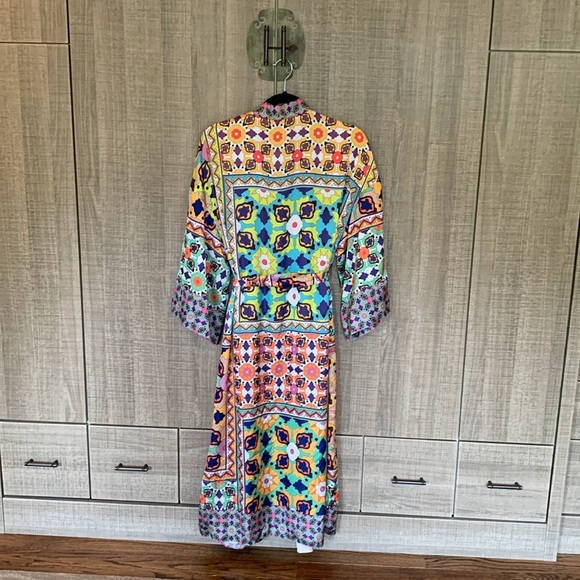 Zara Satun Effect Kimono Dress - Picture 8 of 16